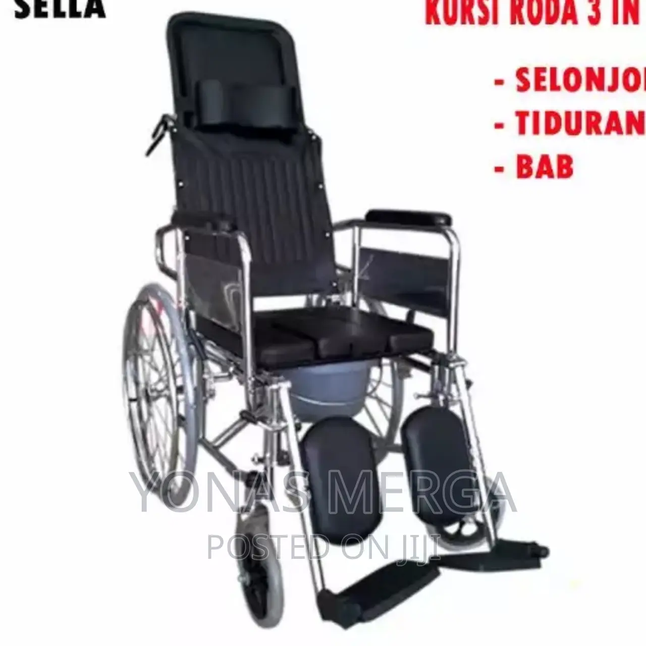 Multipurpose Commode Wheelchair S100 |Toilet Self Cleaning