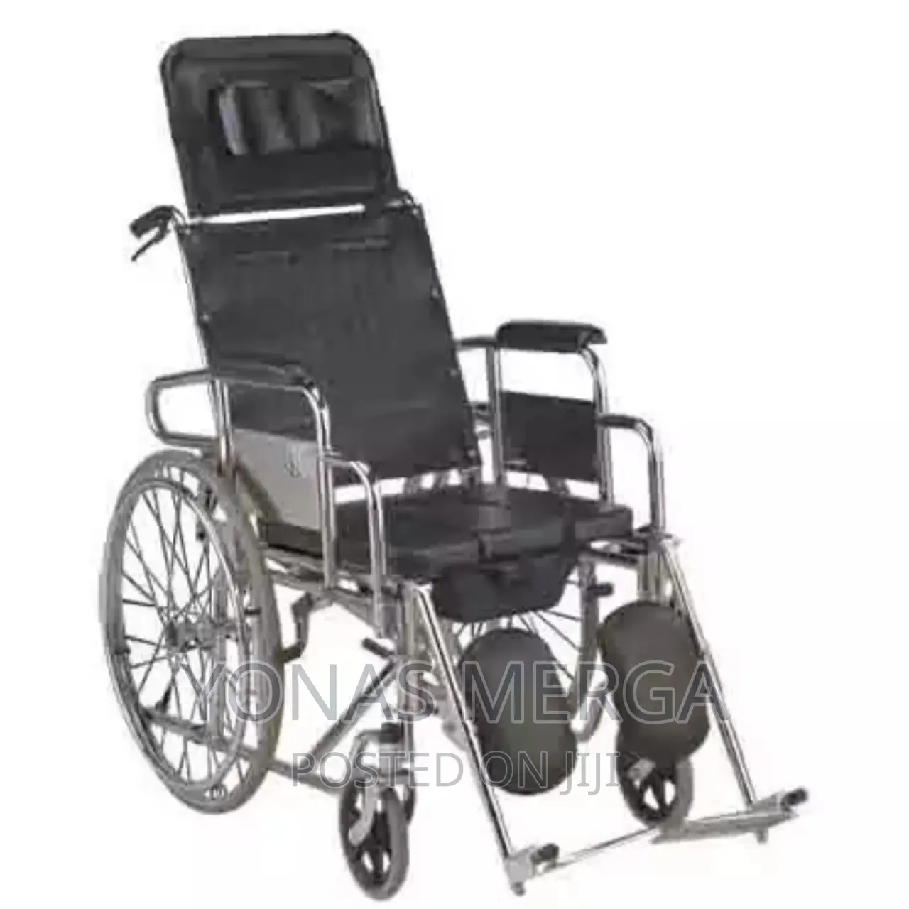 Popo/ቤድ Folding Manual Wheelchair With Adjusting Legrest