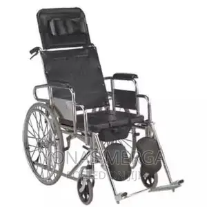 Popo/ቤድ Folding Manual Wheelchair With Adjusting Legrest