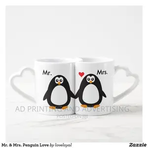 Couple Heart Shaped Mug