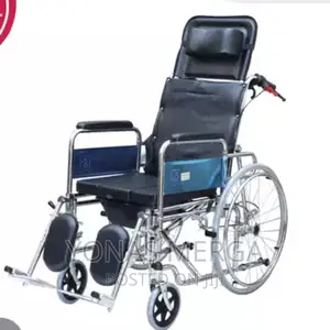 NEOCHY Portable and Comfortable Full Reclining Wheelchair
