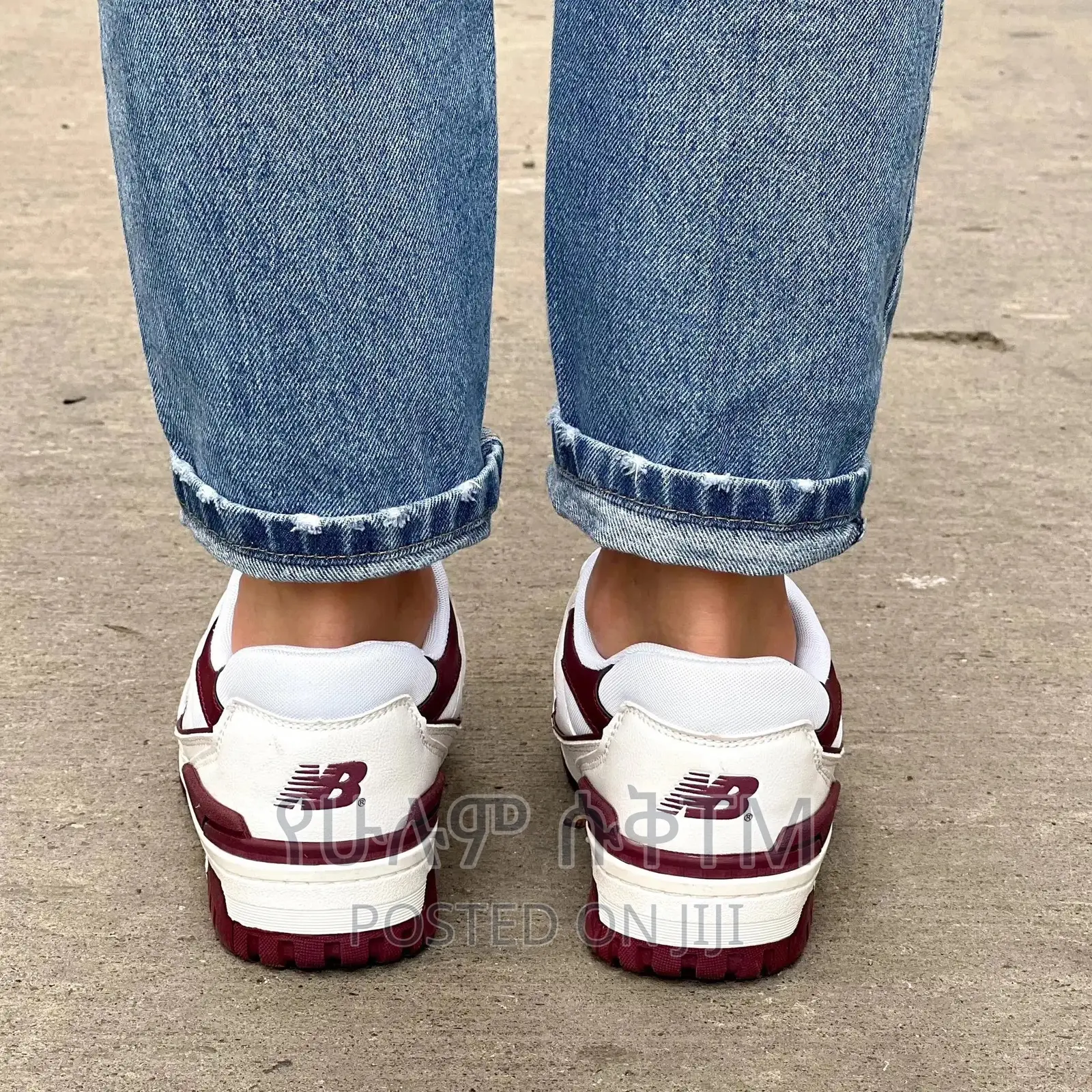 Original New Balance 550 'Burgundy/White' Shoes