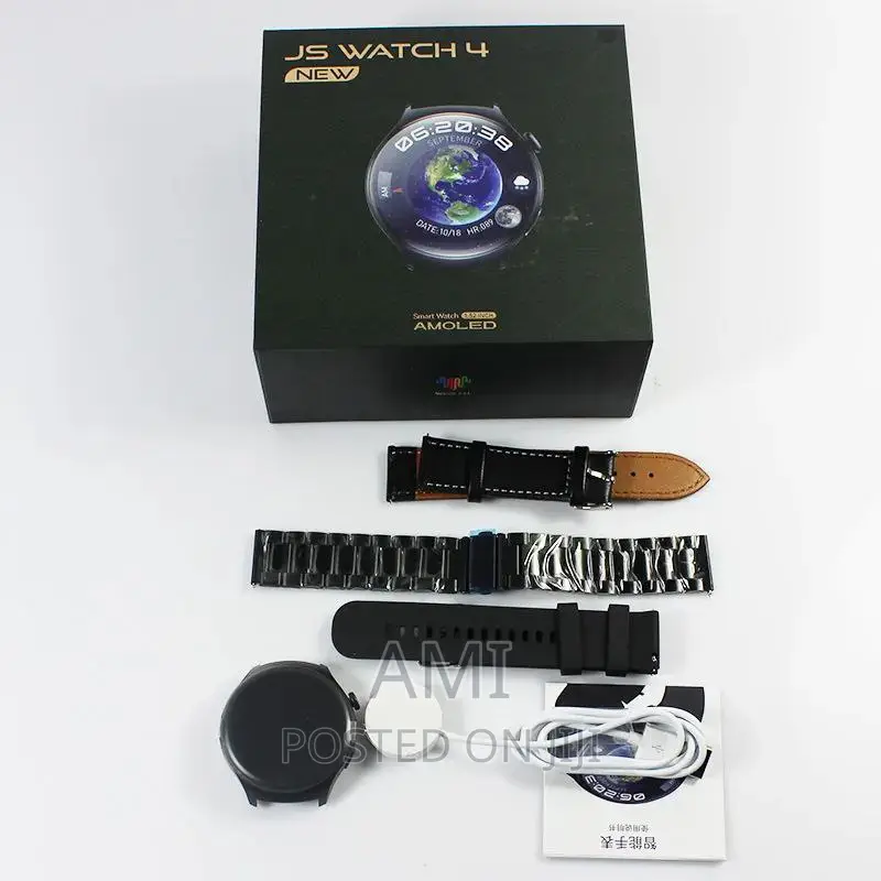 Js Watch4 Smart Watch 1.52" Amoled HD Screen Compass NFC