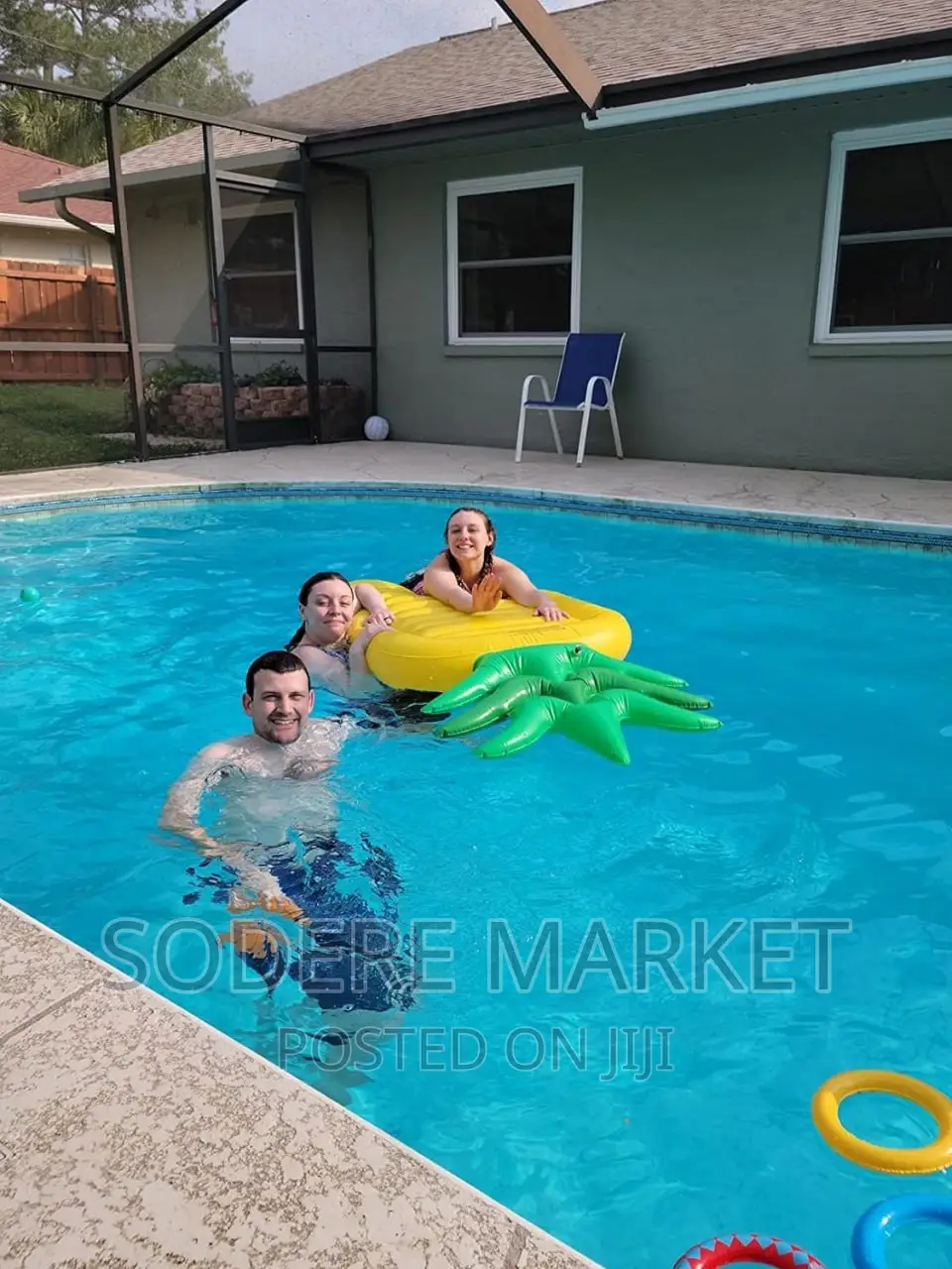 Inflatable Pool Air Mattress, 185 X 85 Cm
