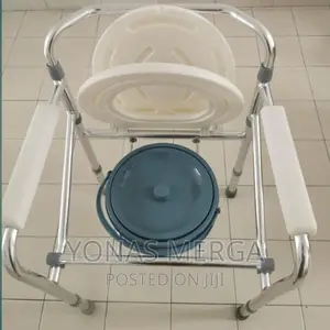 ASDWA Elderly Commode Seat Aluminum Folding Movable Toilet
