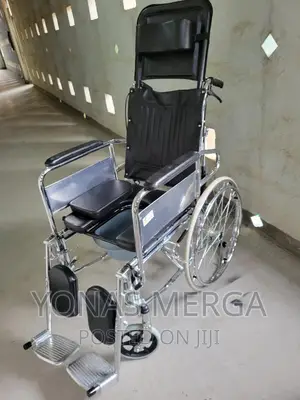 Bed/Toilet Wheelchair NIVOK High-Back Manual Wheelchair