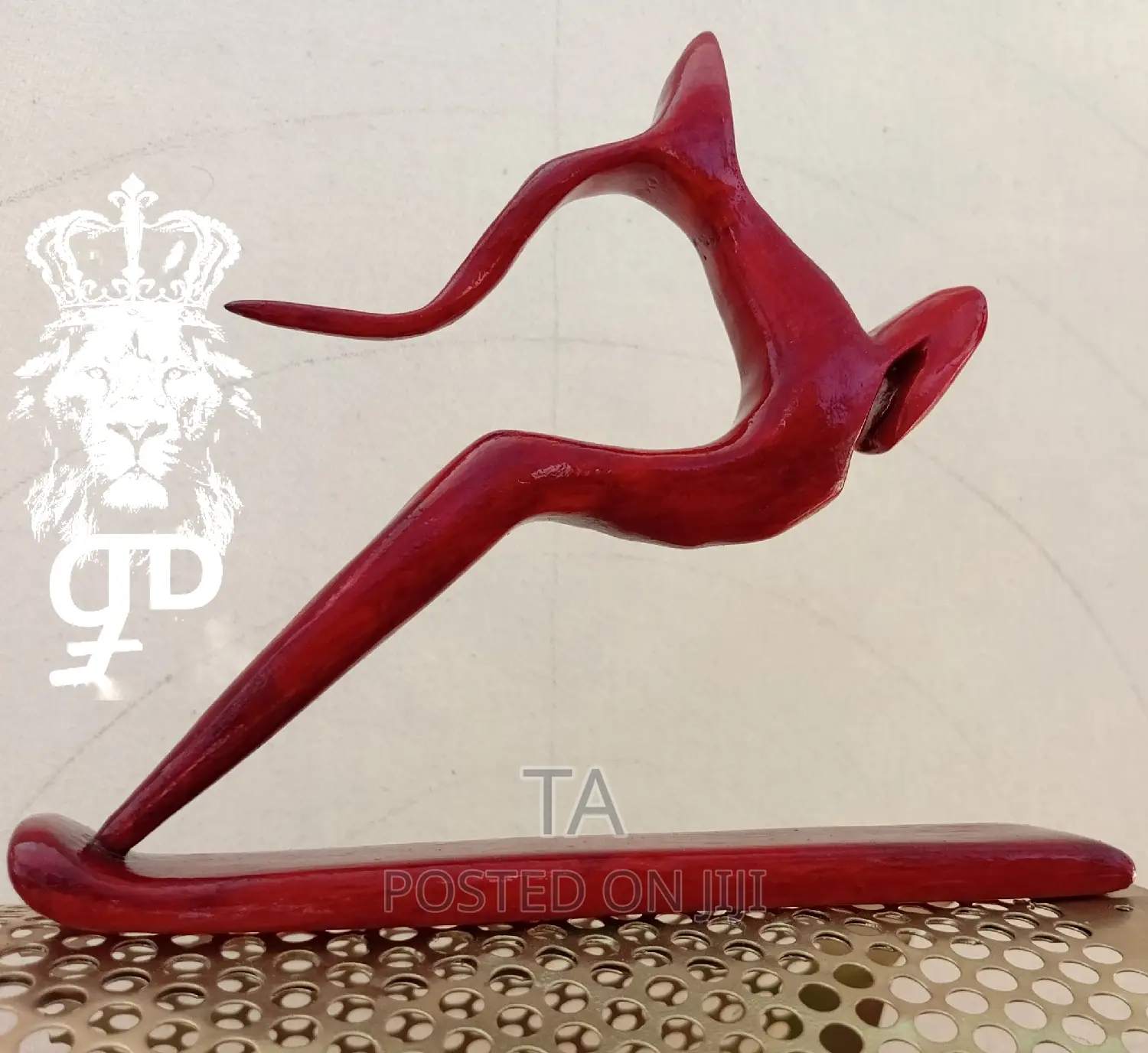 Home Decor Wooden Handicraft Deer Statue