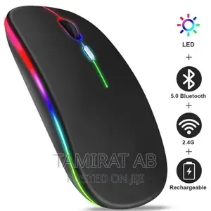 Hp W10 Rechargeable Slim Wireless Mouse Bluetooth 5.1+ 2.4g