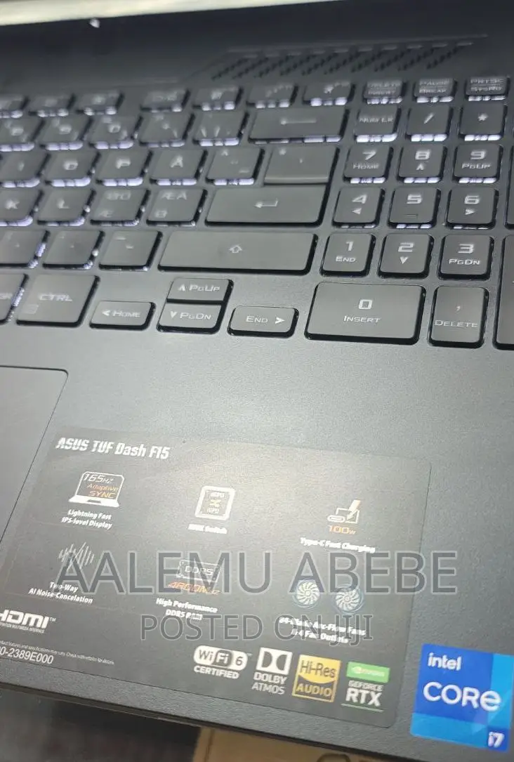 New Laptop Asus TUF Gaming A15 16GB Intel Core I7 SSD 1T