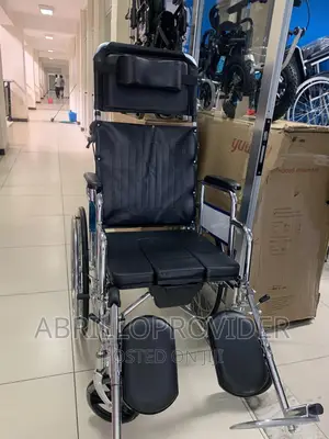 Wheelchair W/Removable Footrests Armrest for Elderly/Toilet