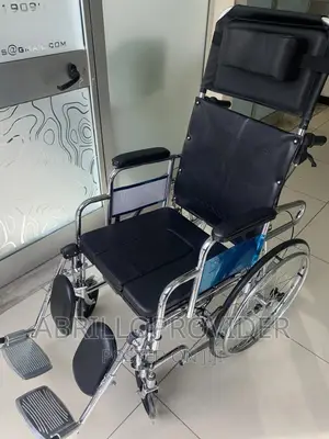 Flat Reclining Wheelchair W/Commode|Wheelchair|Wheelchair