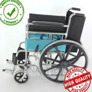 New Wheelchair BMEDN Heavy Foldable Manual Steel Wheelchair