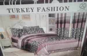 8 PCS Duvet Cover Set( የ ኮምፈርት ኪስ፣አንሶላ፣የትራስ ልብስ እና መጋረጃ የያዘ)