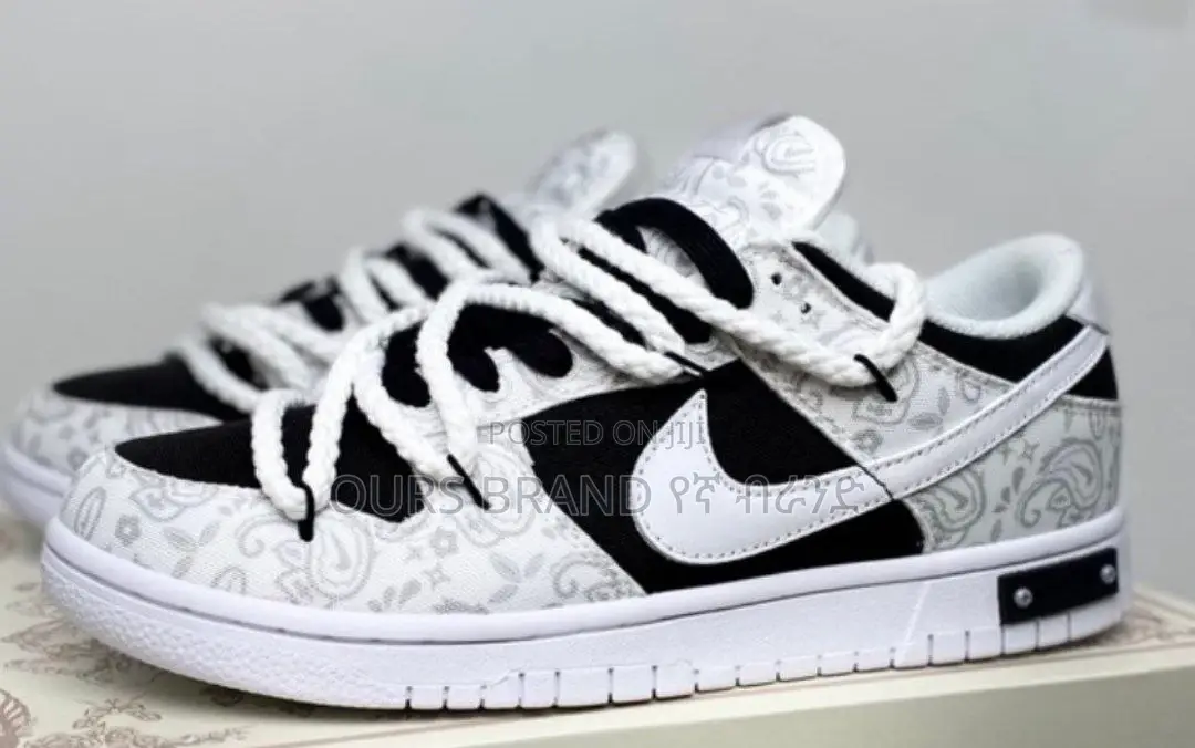 Premium Master Quality Nike Dunk Low Retro White Paisley