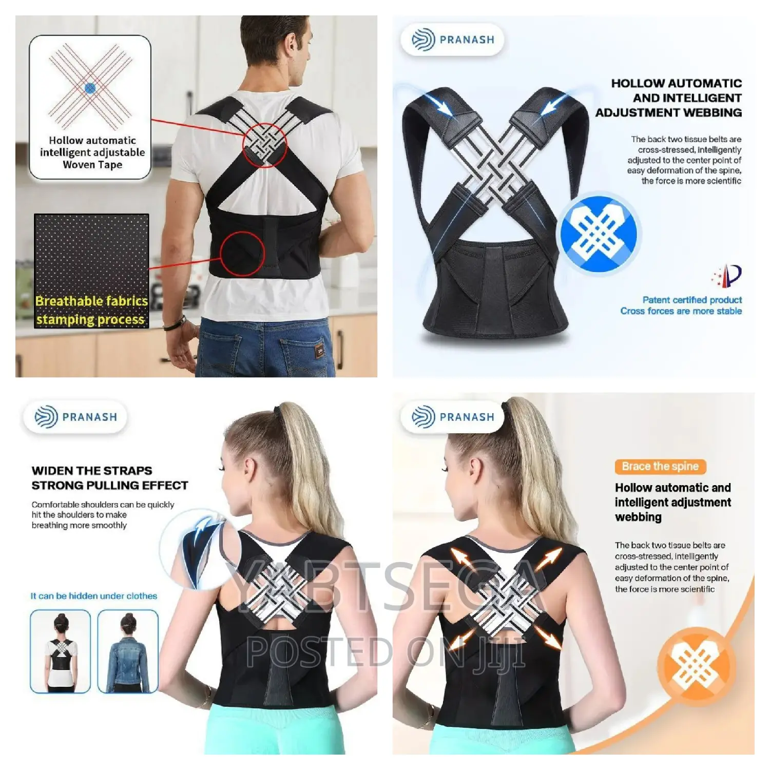 Adjustable Back Posture Corrector Belt
