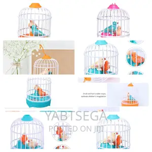 Rechargeable Voice Control Birdcage Mini Singing Toy