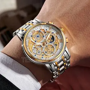 LIGE Luxury Men Watch Fashion Calendar Wristwatch