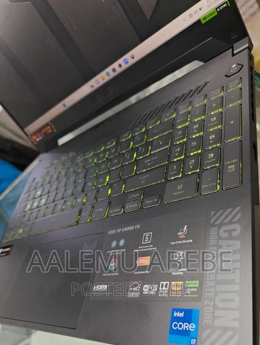 New Laptop Asus TUF Gaming A15 16GB Intel Core I7 SSD 1T