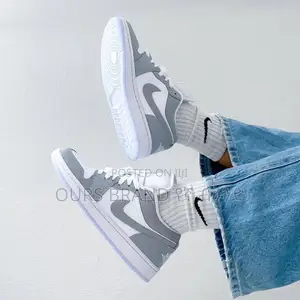 Premium Master Quality Nike Air Jordan1 Low Wolf Grey
