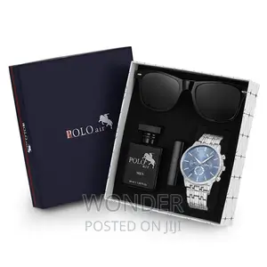 POLO AIR Men's Gift Set Watch Glasses Perfume in Gift Box