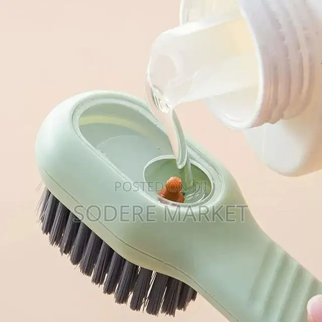 Multi-Functional Shoe Cleaning Brush With Soap Dispenser