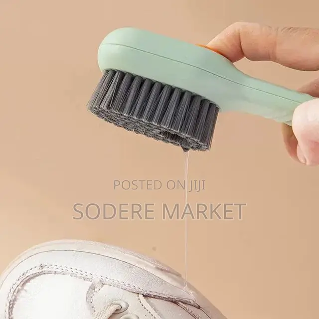 Multi-Functional Shoe Cleaning Brush With Soap Dispenser