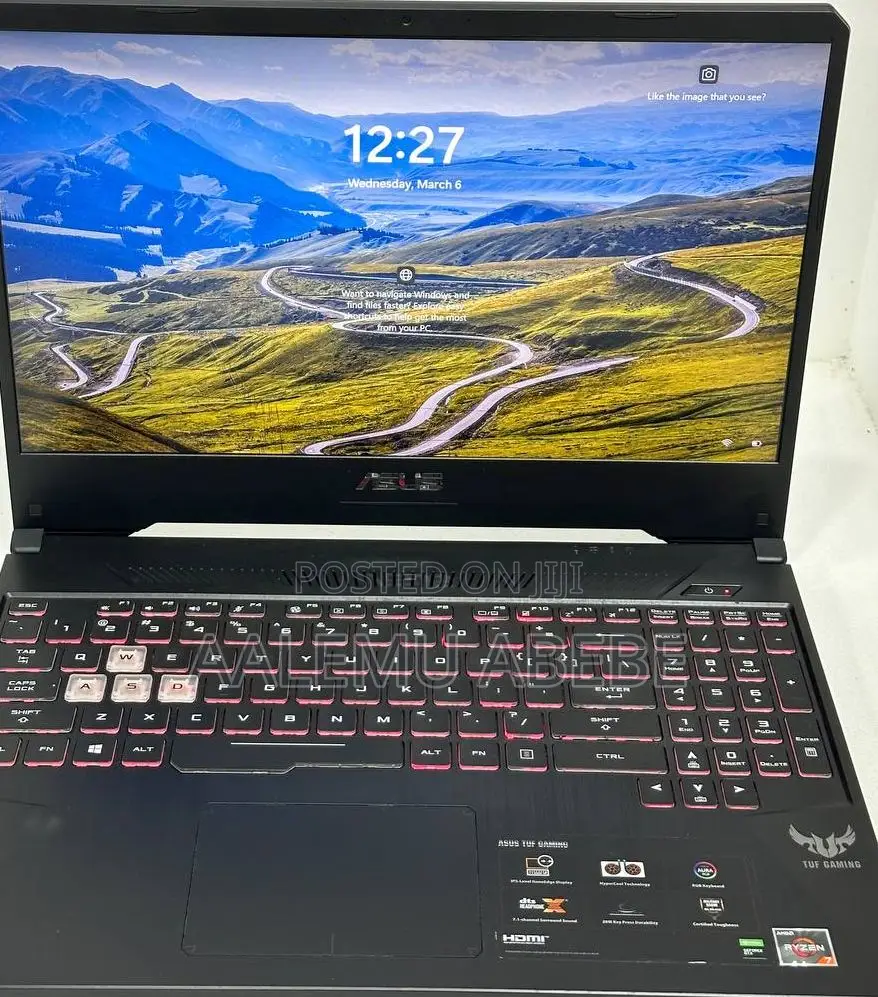New Laptop Asus TUF Gaming A15 16GB AMD Ryzen 7 SSD 512GB