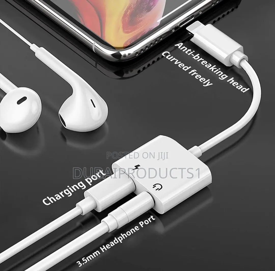 Adapter, 2-in-1 Listening to Music and Charging Converter