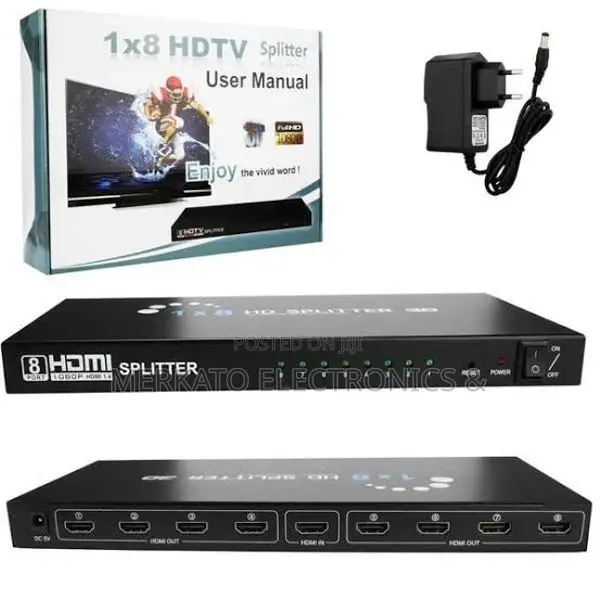 HDMI Splitter 1×8 HDTV Splitter | 1080HD