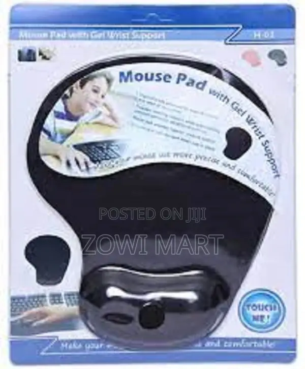 Wrist Rest Comfort Gel Mouse Pad Ergonomically Designed