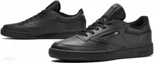 Reebok Club C 85 Trainers Black/Navy Shoes
