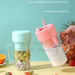 Mini Rechargeable Juicer Cup With Straw