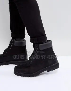 High Master Quality Timberland Boots Black Shoes