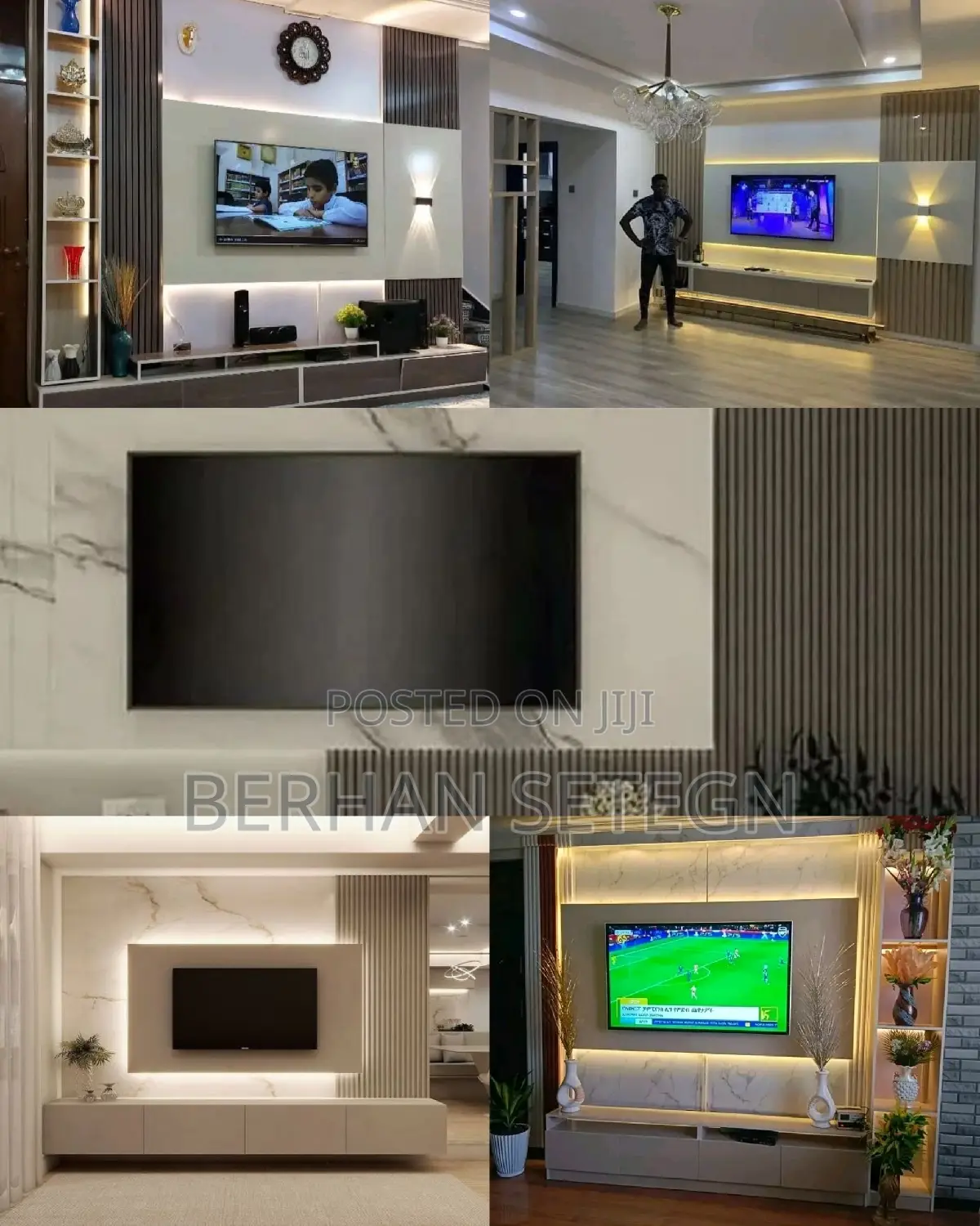 ቤትን የሚያስውቡ በካሬ የሚሰሩ ቲቪ ስታንዶች Wall Mounted Tv Stands