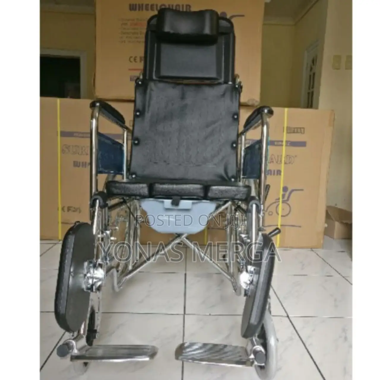 Potty Wheelchairs Folding Standard Reclining Wheelchair
