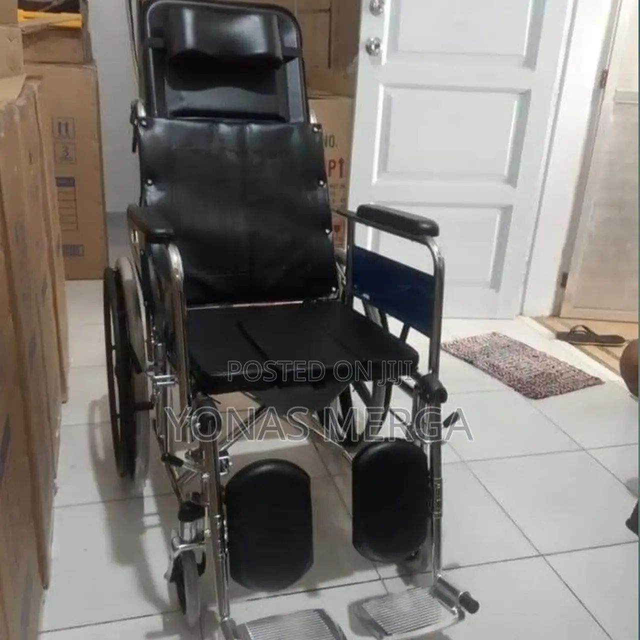 Wheelchair Wiz Commode(Sliding Mechanism)Bed Type Wheelchair