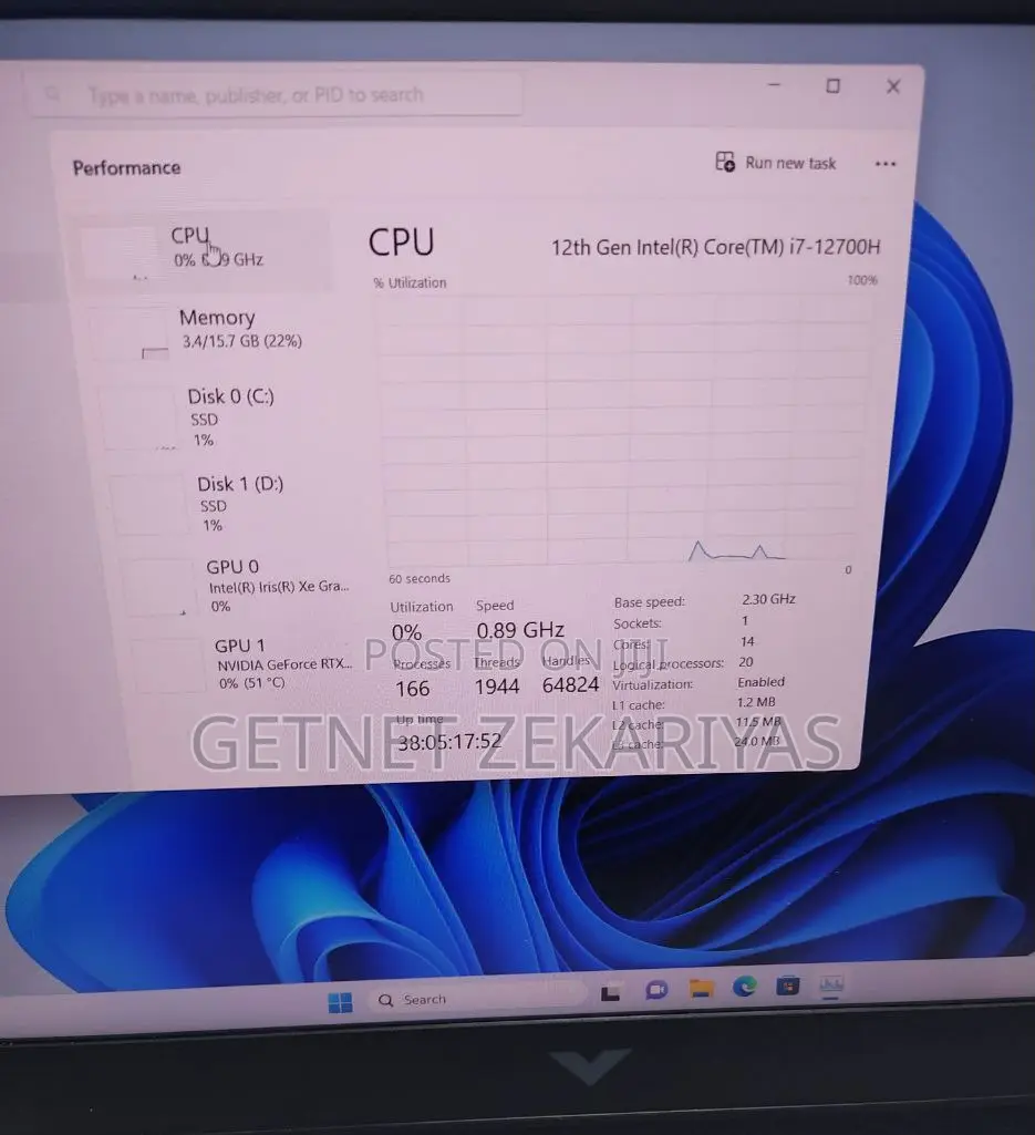 New Laptop HP Victus 15 16GB Intel Core I7 SSD 512GB
