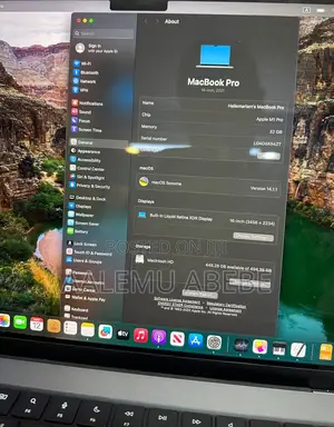 New Laptop Apple MacBook Pro 2021 M1 32GB Apple M1 SSD 512GB