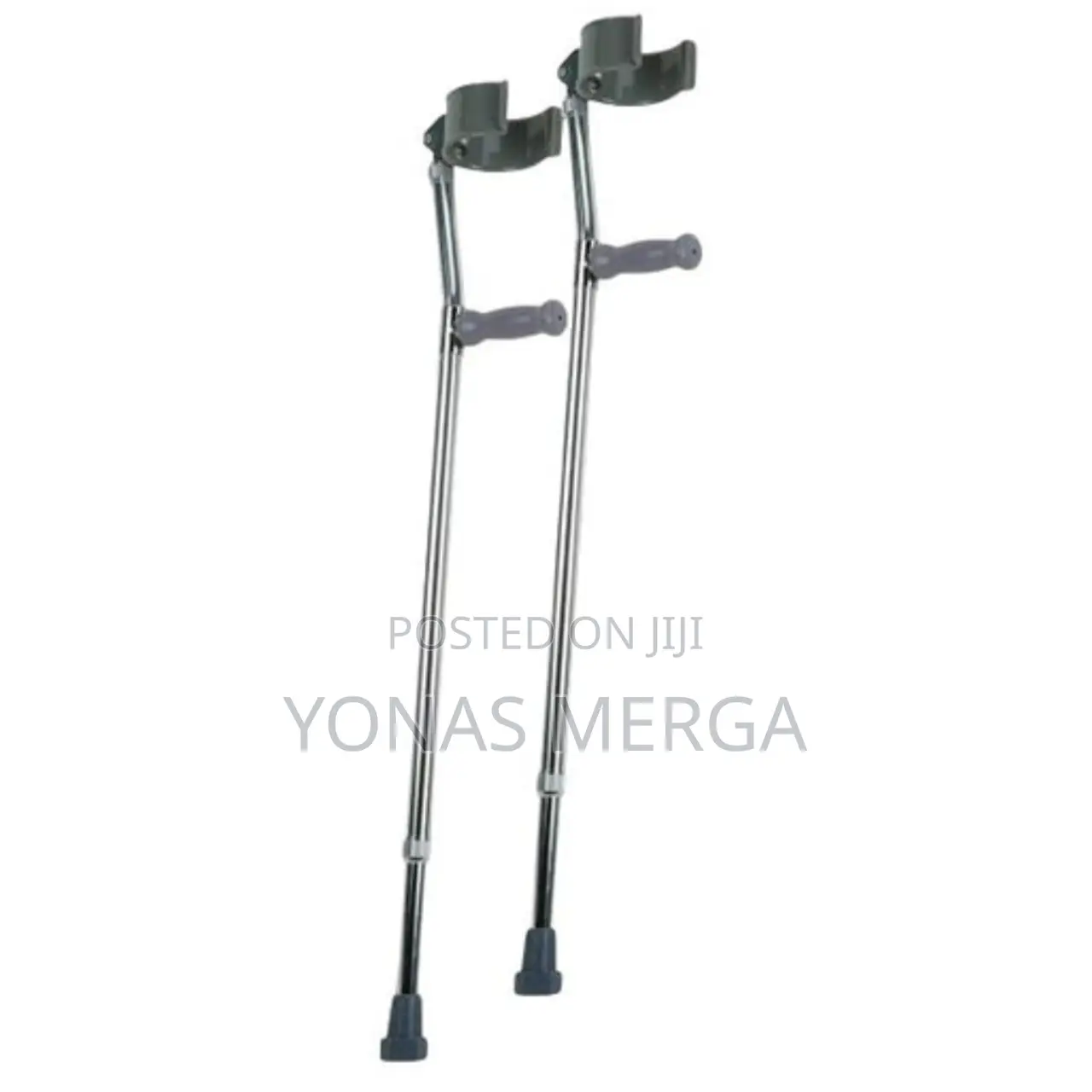 New Elbow Crutches Non-slip Rubber Tips Sold As A Pair