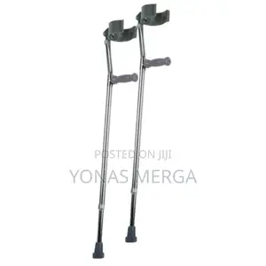 New Elbow Crutches Non-slip Rubber Tips Sold As A Pair