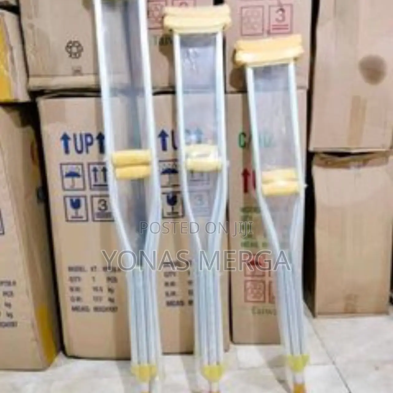 1 Pair Medical Crutches Aluminum Height Underarm Crutches