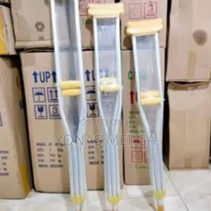 1 Pair Medical Crutches Aluminum Height Underarm Crutches