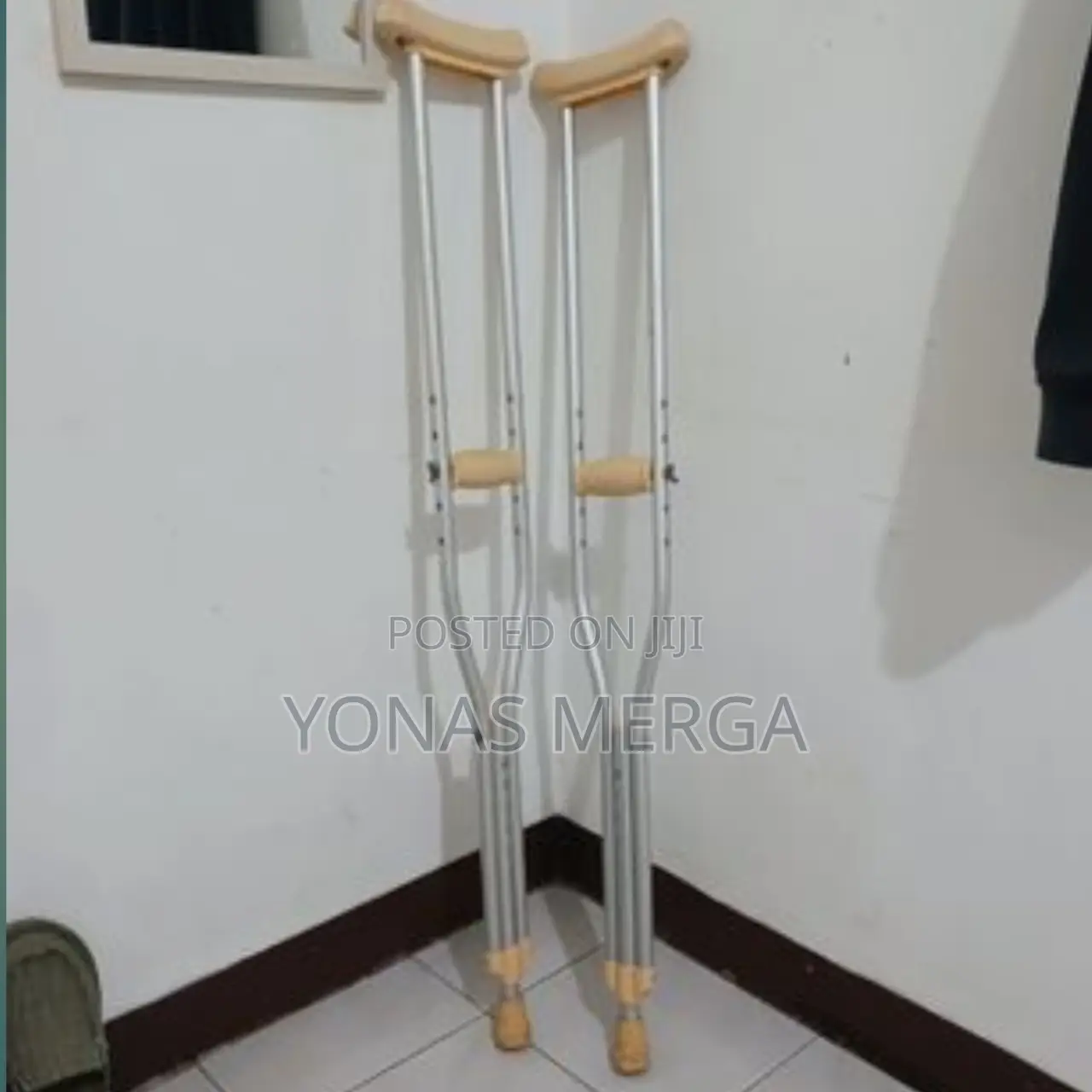 Chaithanya Orthopaedics Axillary Crutches Yellow Color