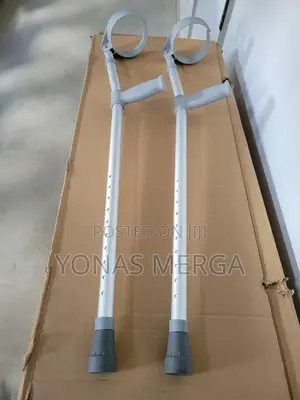 Forearm Crutches. the Hand Grip Has a Special Ergonomic