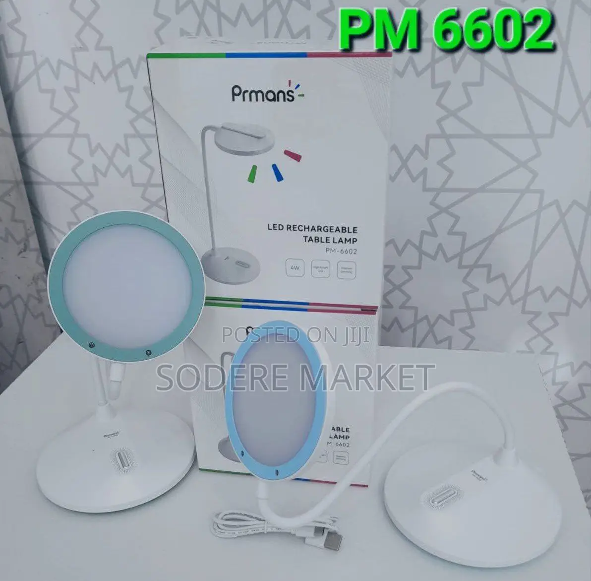 Prmans LED Rechargeable Table Lamp