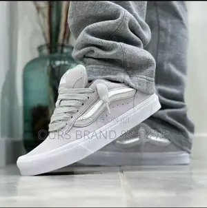 Master Quality Vans Knu Skool Men's Metallic Silver