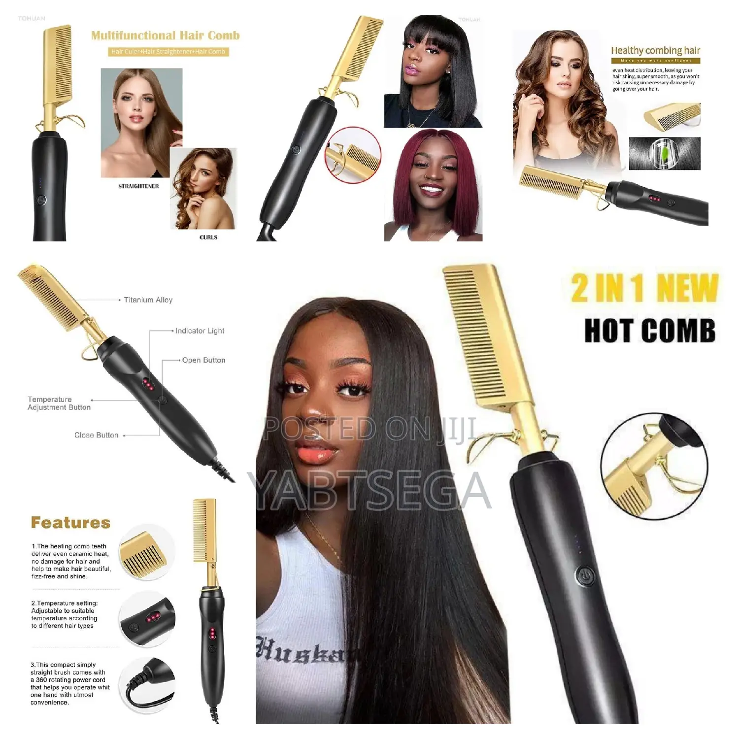 Electric Hair Styling Hot Comb