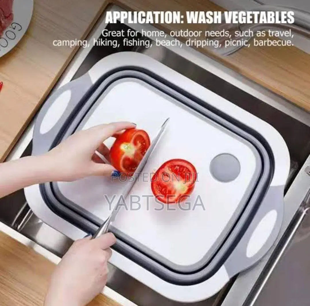 Foldable Multi-Function Chopping Board/Washing Bowl