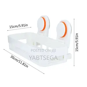 Single Layer Sucker Shelf, Bathroom Storage