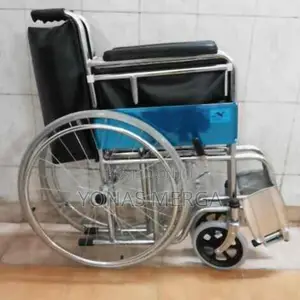 Wheelchair Is a Foldable Type Chrome Steel Frame.
